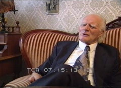 Burkhard Heim im Gespräch, 1998 – Standbild einer Videoaufzeichnung
